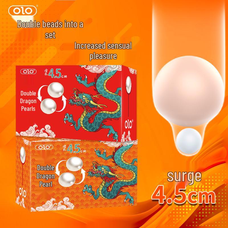 OLO Soft Beaded Condom Sleeve with Hyaluronic Acid for Enhanced Pleasure