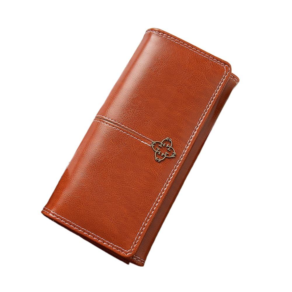 

Кожа с масляной восковой пропиткой, кошелек-портмоне с защитой от RFID, несколько отделений для карт, клатч для кредитных карт, мужской коричневый