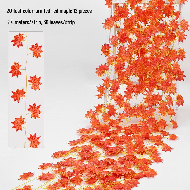 Artificial Green Leaf Grape Vine with Grape Leaves for Ceiling Decoration