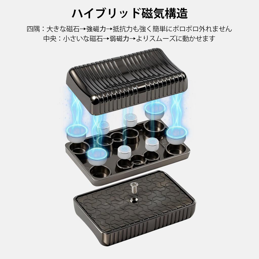 MAZERO Fidget Slider Metal Fidget Adult Stress Finger Time Gift 2-Pack, Toy, Magnetic, Use, Relief, 360° Slide, EDC, Play, Gadget, Killer, Compact,