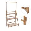 Multifunctional Multilayered Bamboo Storage Rack Potted Plant Household Office