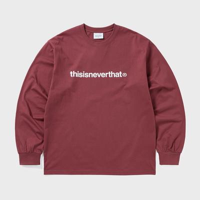 ThIS IS Never ThaT T Logo L S Tee Dried roSe
