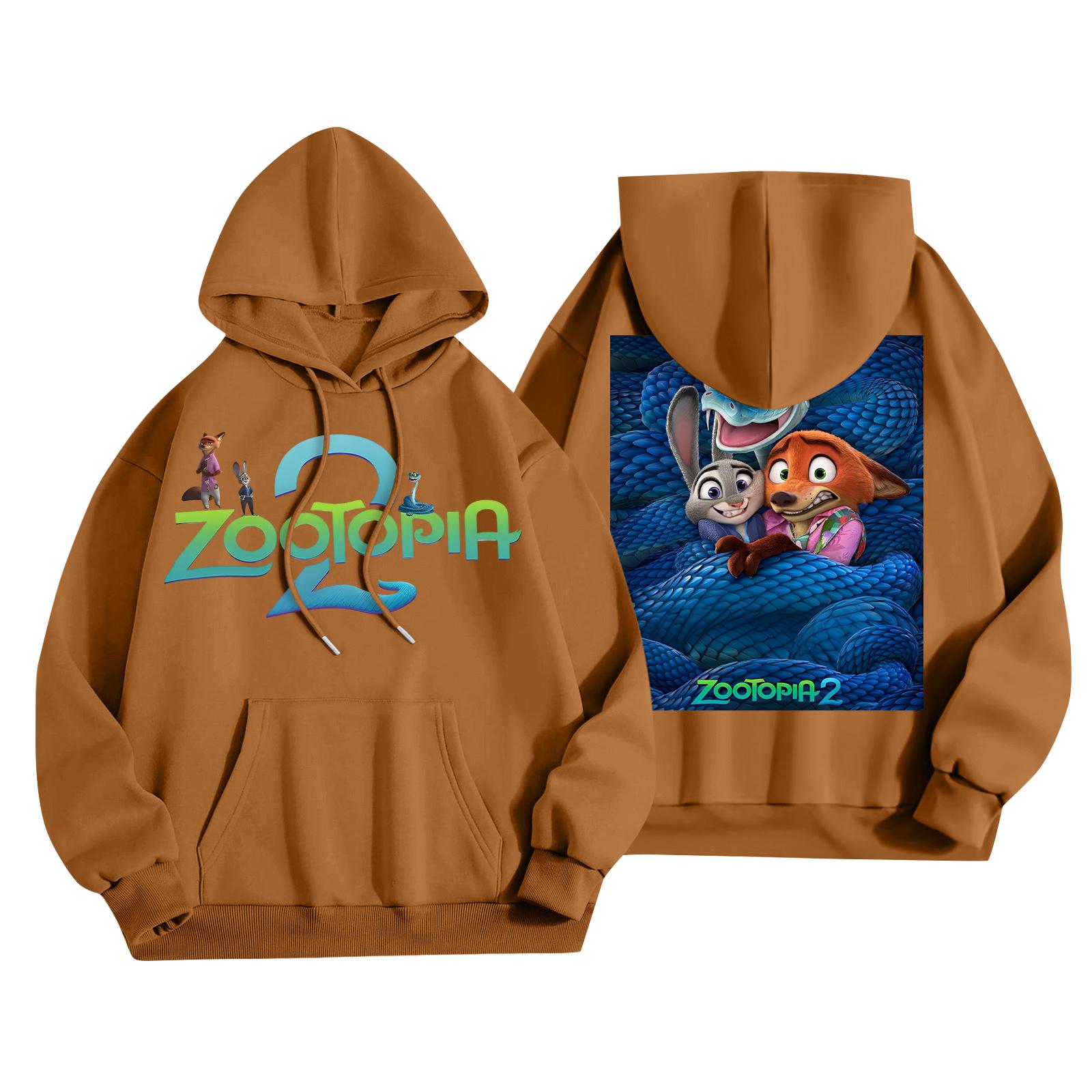 Женская повседневная модная толстовка с капюшоном и карманами с принтом M верблюд