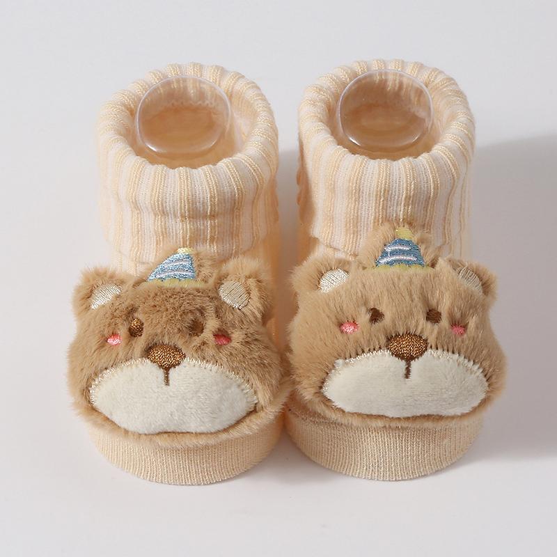 Niedliche Baby Jungen Mädchen Socken Kinder Bär/Panda Neugeborene Günstige Sachen Weiche Socken für 0-6 Monate Bebe Kleinkind Kurze Bodensocken