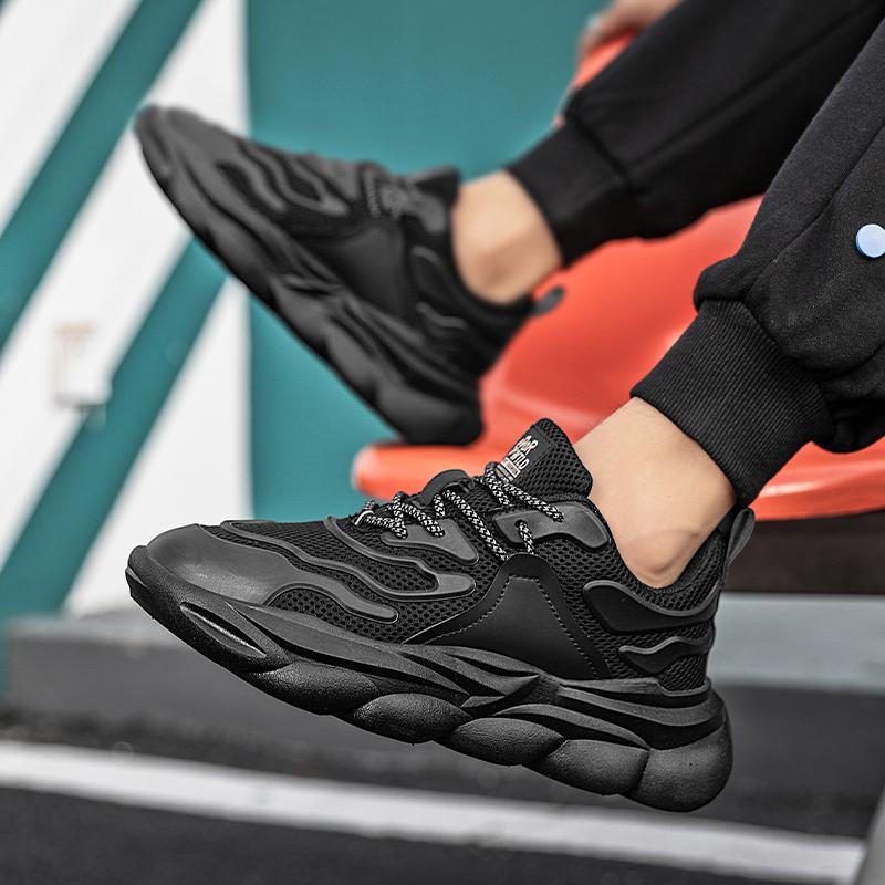 Chunky Sneakers Neue Mode Sportliche Freizeitschuhe Herren Atmungsaktiv Rutschfest Plateauschuhe Tenis Masculino Sportschuhe für Herren
