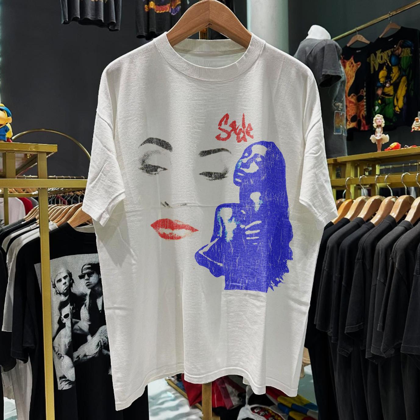 90s Sade Ultra Rare Classic T-Shirt White S 3XL