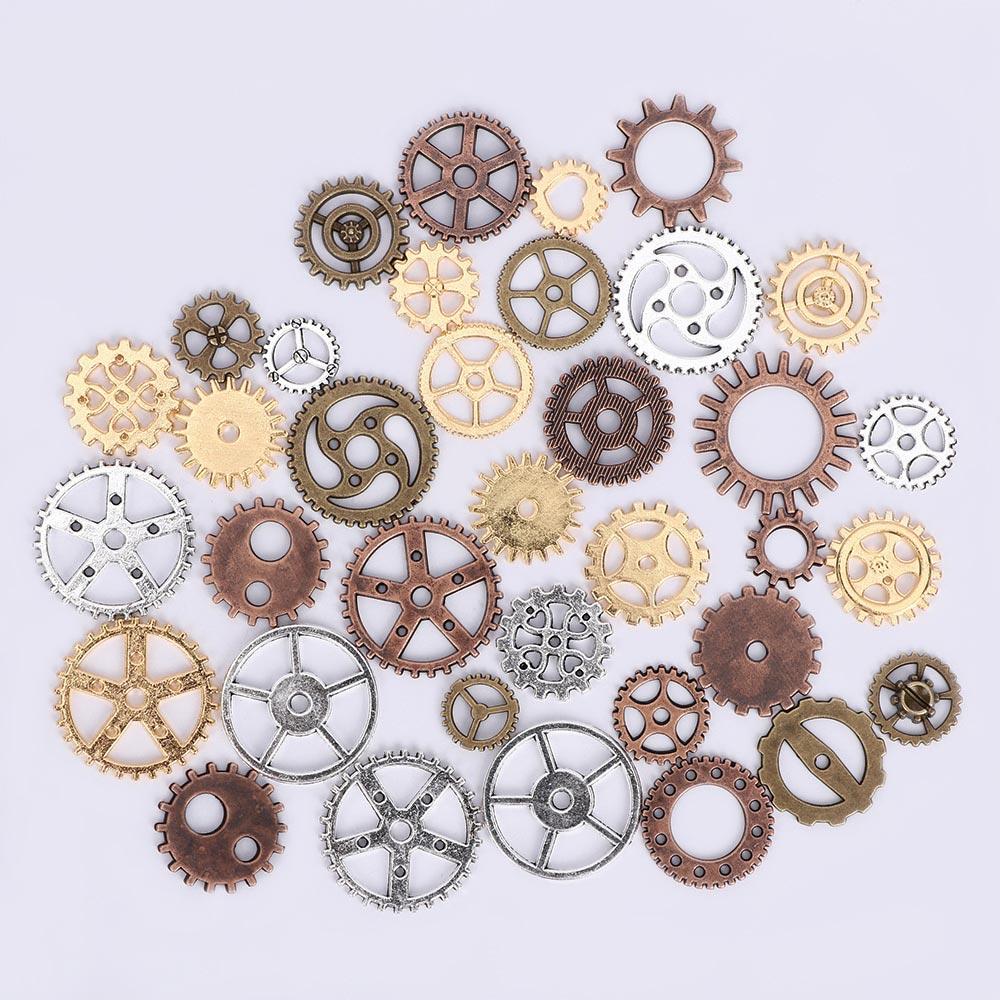 New Brand DIY Charms Mixed Vintage Steampunk Making Craft Arts Jewelry Cogs & Gears Watch Parts