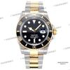 Pánské mechanické hodinky Rolex Submariner zelené a černé