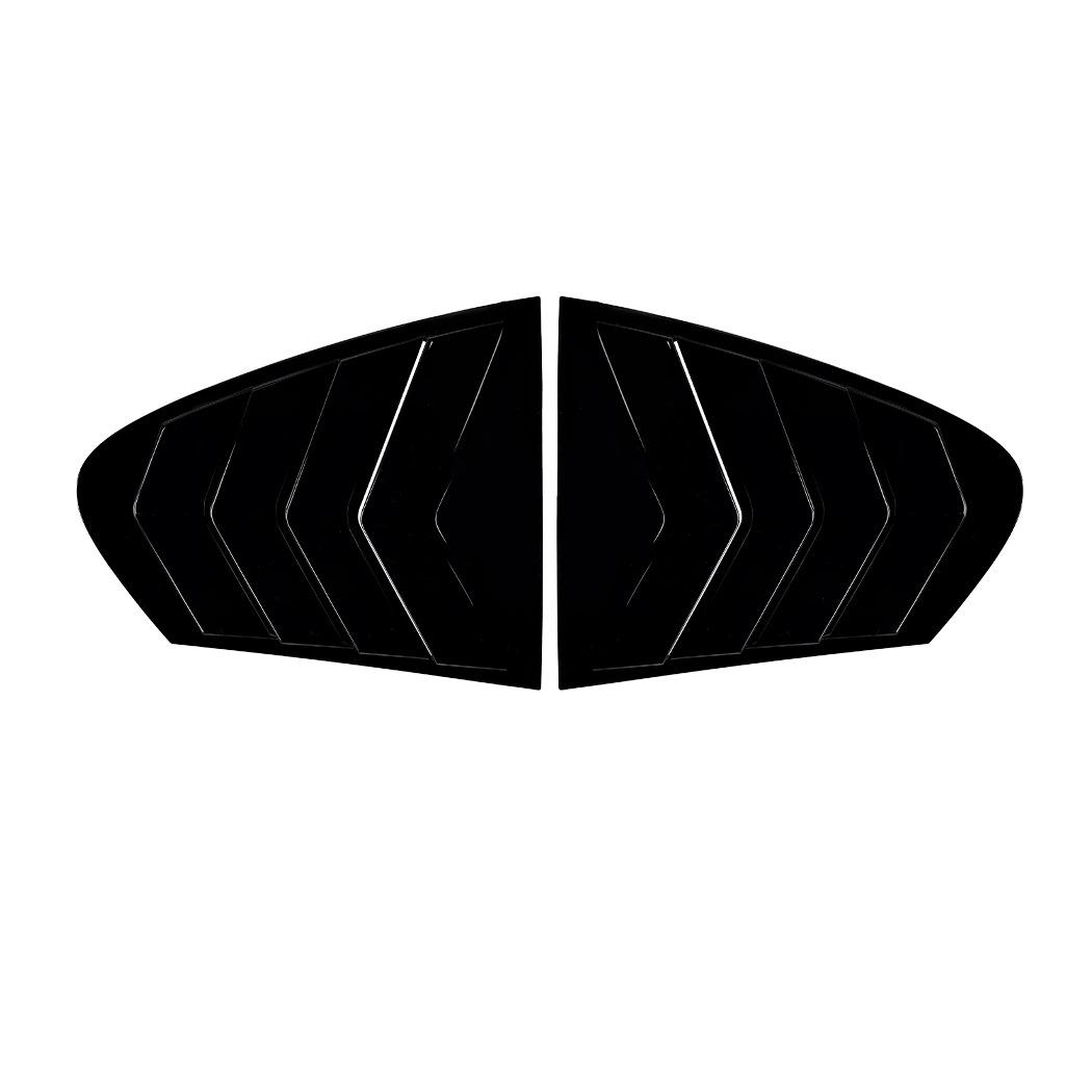 

For BMW 5-Series F10 525i 530i 2011-2017 Car Rear Window Quarter Louver Shutter Cover Side Vent Trim ABS Exterior Accessories Glossy Black