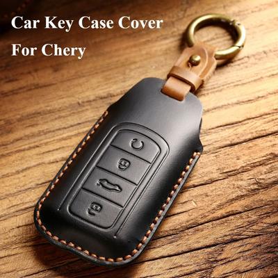 Handmade Leather Car Key Cover For Chery Omoda 5 C5 Tigo 7 8 Pro Max Tigo 7 8 Plus Arrizo 5 Plus Keychain Shell Cover Fob