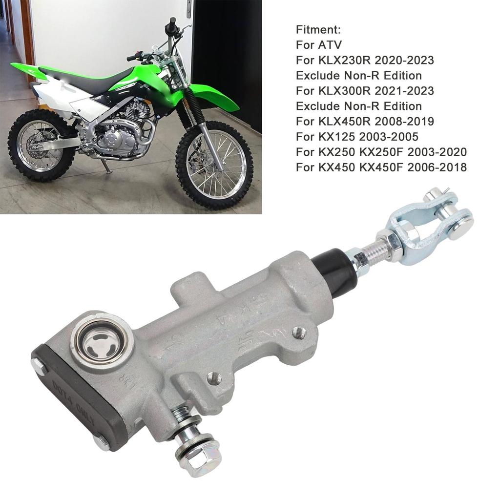 Rear Brake Pump Metal Rear Brake Master Cylinder 43015 0009 for KX125, KX250, KX250F, KX450, KX450F, and KLX230R