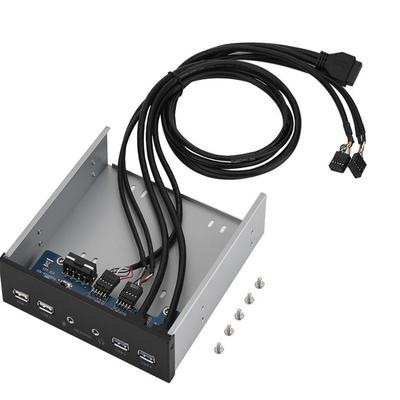 5.25 Inch Desktop PC Case Internal Front Panel USB Hub USB3.0 2.0 HD-Audio Port