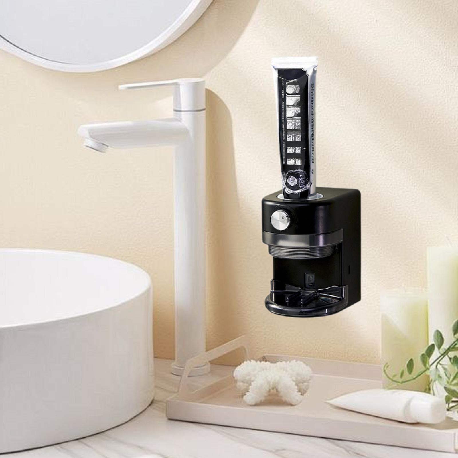 

Электрический дозатор зубной пасты Полка для зубной пасты Настенный для взрослых чёрный