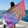 Colorful Leopard Print Beach Towel Quick-drying Super Absorbent Suitable for Swimming Beach Pool Gym Summer Gift for Friends