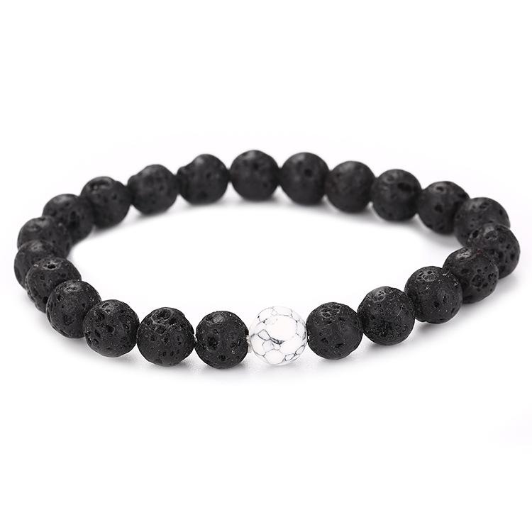 Tiger S Eye Stone Bracelet Bracelet, Natural Turquoise Volcanic Stone Bracelet.