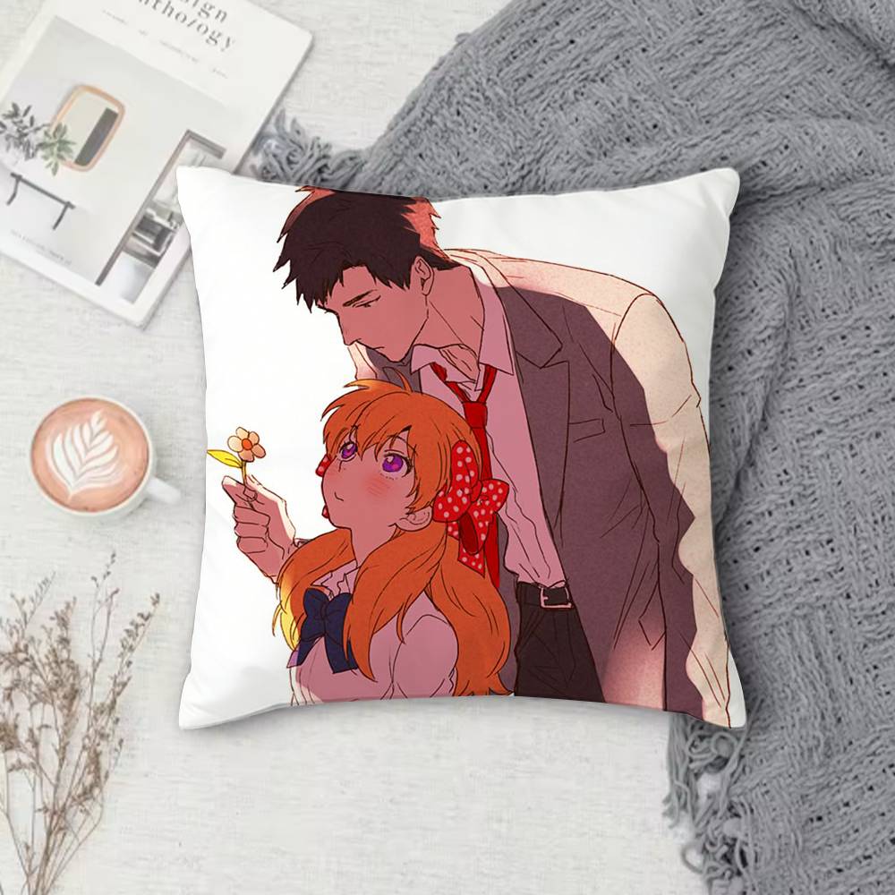 

MMonthly Girls Nozakikun Doublesided Printed Square Decorative Cushion Cover for Sofa Living Room Home Decor 30x30 cm