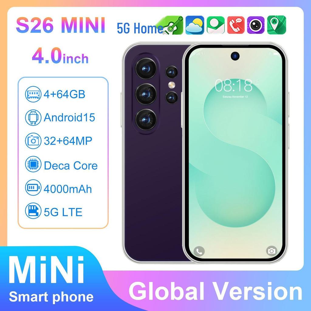 S26 Mini Mobile Phone 4+64G Android 4" Smartphone