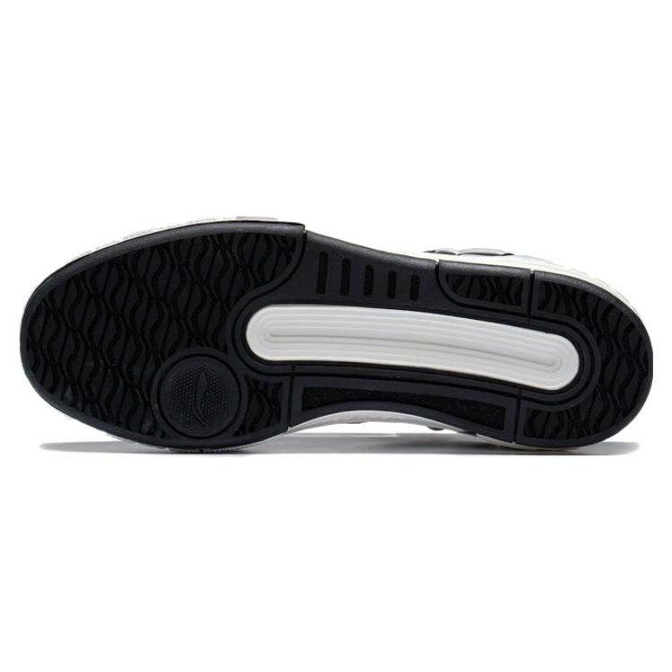 Li Ning Morning Glow Morning Glow Height Increasing Low Top Skateboard Shoes Women's White Black AGCS354-2