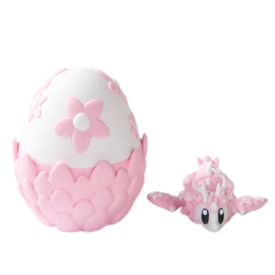 Flexible Sports Ball Dragon And Egg, Articulated Dragon Fidget Toy, 3D Printed Egg with Winged Dragon Inside, Stress Relief Desk Toy