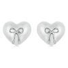 WOSTU Hot Fashion 100% 925 Sterling Silver Lucky Forever Circular Stud Earrings For Women Authentic Original Jewelry Gift