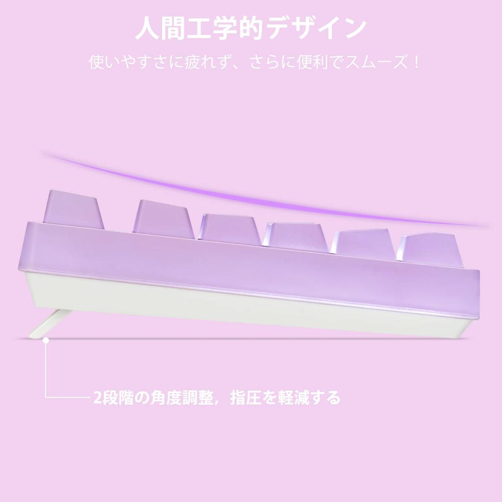 CHONCHOW Work Keyboard and Mouse Set, Japanese Layout, Illuminated, Quiet, Tenkeyless Gaming Keyboard with [No Conversion][Conversion] Keys, Cute,