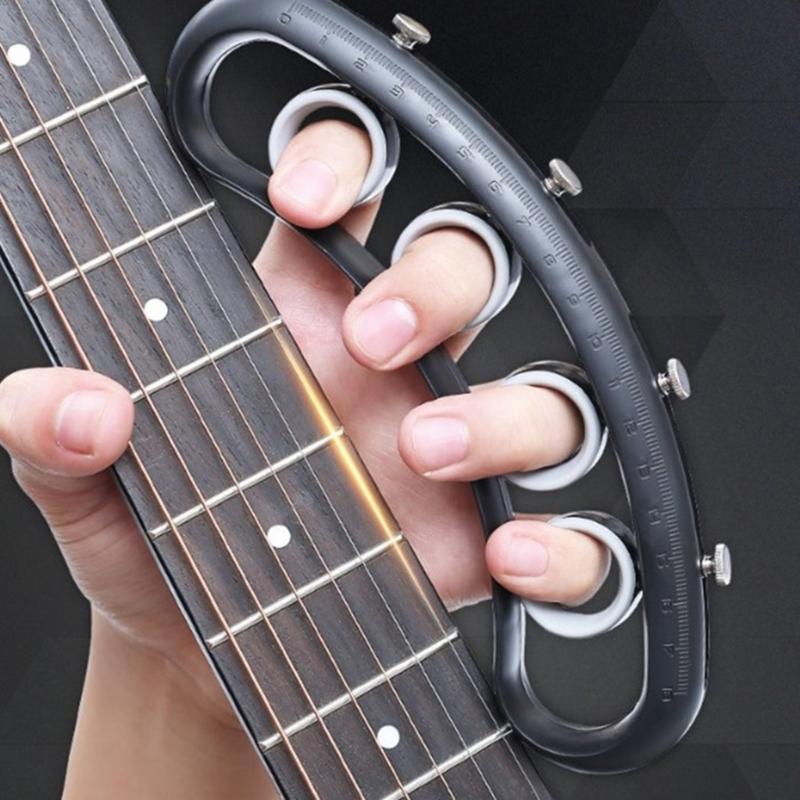 Portable Musical Finger Extender Adjustable Hand Exercisers Strengthener Guitar Practice Aid Extender for Guitar Learner