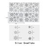 Merry Christmas Decal Stickers Clings Decal Electrostatic Sticker Christmas Windows Snowflakes