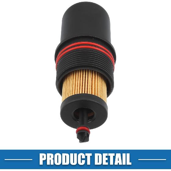 No.FT4Z-6A832-C Engine Oil Filter Housing Cover Cap for Ford Edge Sport 2.7L 2015-2018 for Ford F-150 2.7L 2015-2025 for Ford Bronco 2.7L 2021-2024