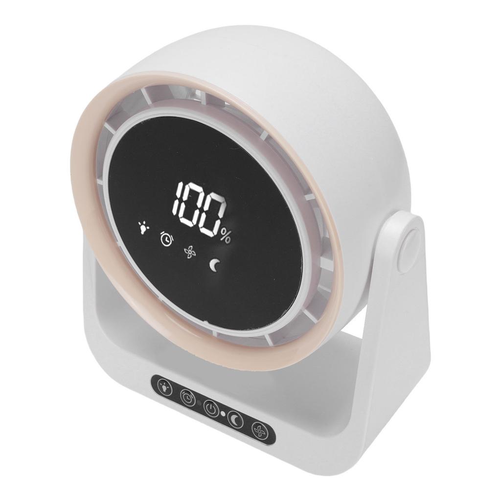Desk Fan with Digital LED Display Personal Wall Mounted Table Fan 6 Inch for Home Office 5 Wind