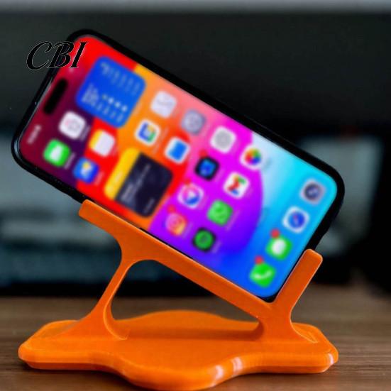 Mechanical Balance Phone Stand Lazy Stand, Ergonomic Curved Holder for Side Lying Bed Desktop Sofa, Hands-Free Cradle Watching Video, Portable