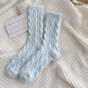 Women Socks Home Twist Mid-Tube Thickened Coral Velvet Floor Socks Sleeping Socks Towel Socks Supersoft