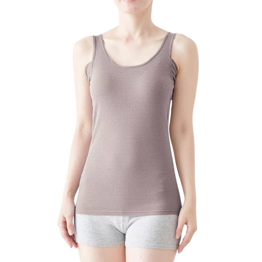 Innerwear for Tank Top with Inner Saralyst Cocoa L [BELLEMAISON] Sweat-absorbing Women, Cotton, Cups, Camisole/tank Top,