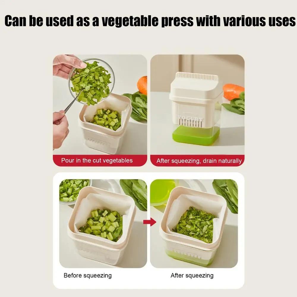 Milk Box Shape Yogurt Filter Transparent Body Yogurt Maker Portable Whey Separator  Breakfast