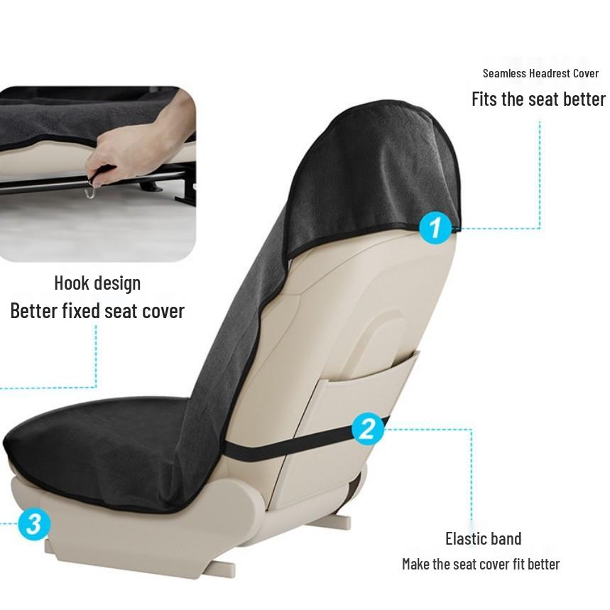 Coprisedile e Cuscino Universali Impermeabili Antiscivolo per Auto