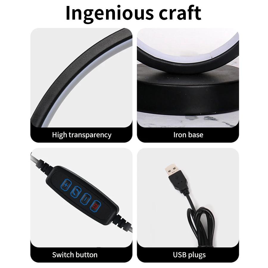 LED Night Light 3 Colors Dimmable Modern Creative Table Lamp For Bedroom Living Room Reading Office Bedside Decor Lighting