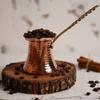 Caffettiera Turca in Rame dall'Aspetto Antico Manico in Metallo Sciogli Burro Cucina