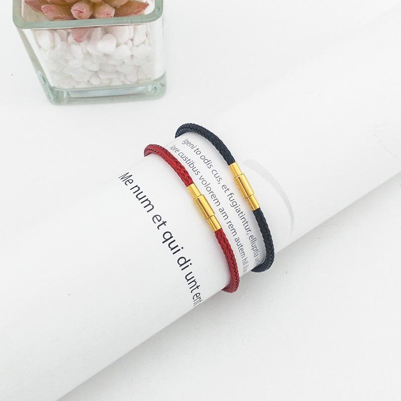 Fuzhu Red String Bracelet - Handmade Couple Pair with High-End Feel