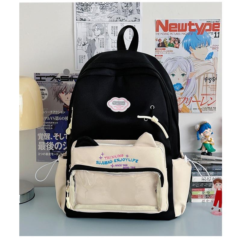 

The new schoolbag is high-value, fresh and sweet, college-style backpack, light travel and large-capacity backpack for junior high school students.