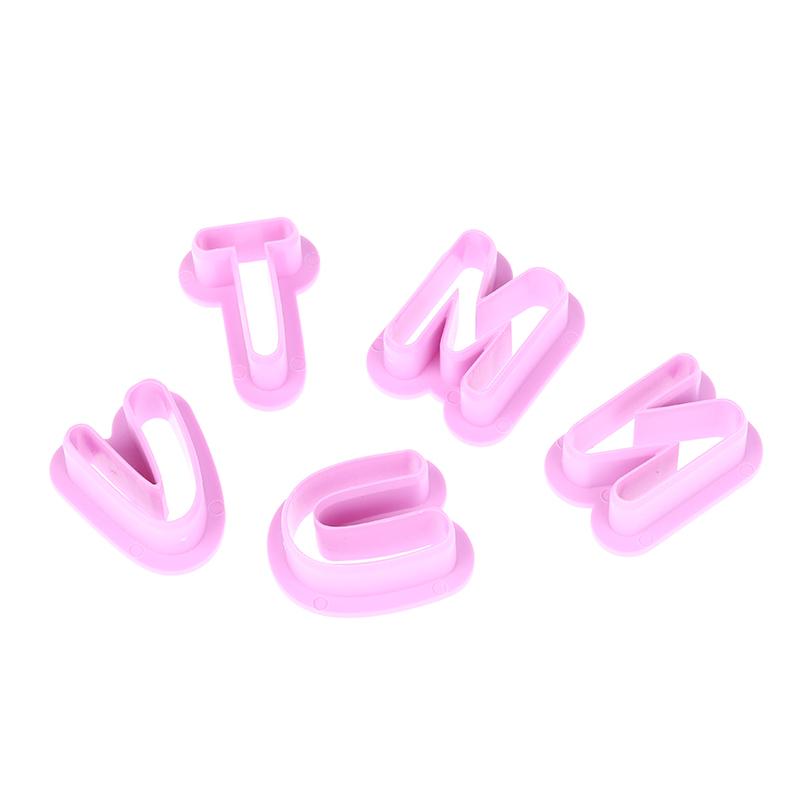 

1Set Plastic Digital Letter Cutting Cake Mould Diy Alphabet Fondant Mold