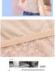 Lace Trim Underwear Camisole with Chest Pads - Women's Versatile Anti-Exposure Long Bra