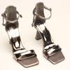 Platinum Mirror Stone Women's Classic Heeled Shoes