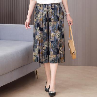 Pantaloni Larghi Estivi Donna Abbigliamento Taglie Forti Casual Larghi Vintage Vita Alta