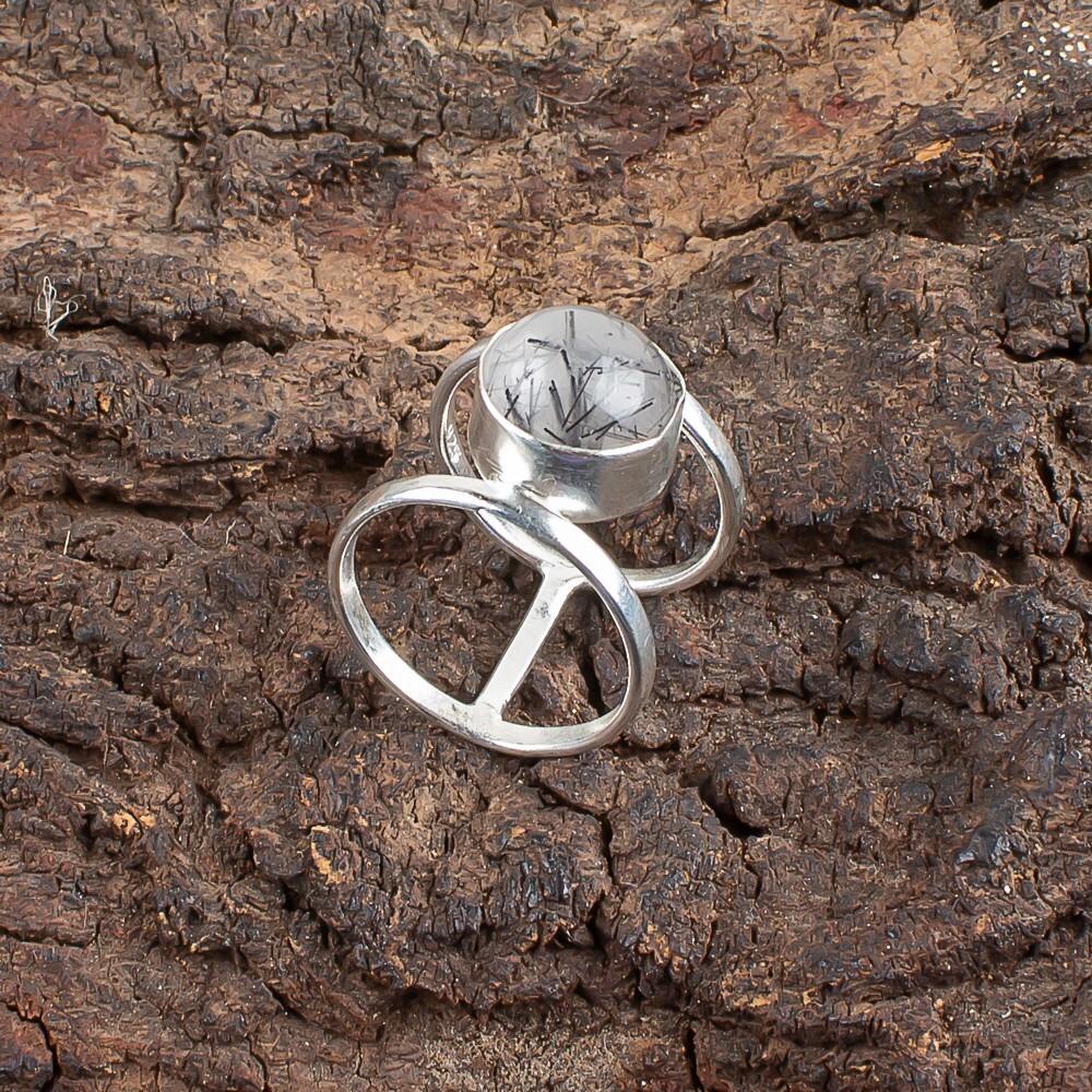 

Черный рутил драгоценный камень 925 стерлинговое серебро ювелирные изделия ручной работы кольцо подарок на свадьбу RR-13-28 13