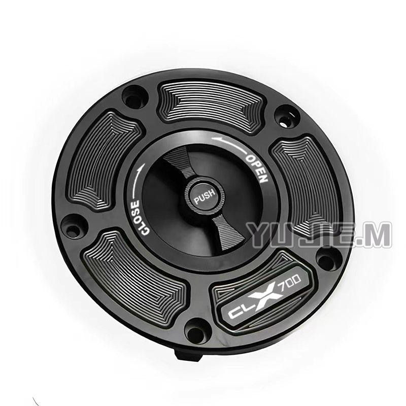 CNC Motorcycle Fuel Gas Tank Cap Cover Fuel Filler Keyless Cover Protections For CLX 250 700 CLX 250CL-X 700CL-X ALL Years