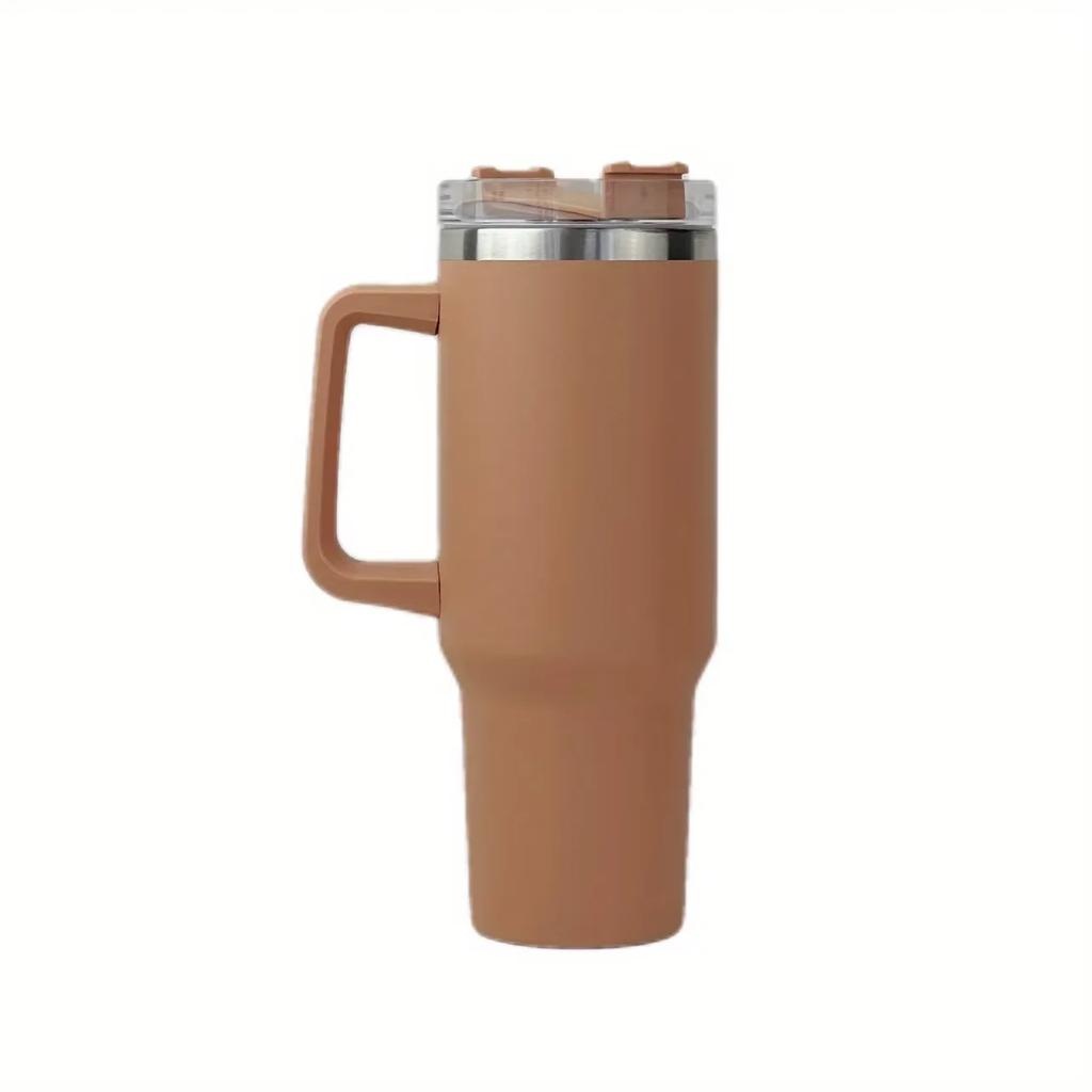 40oz Becher Vakuumisoliert Thermoskanne Kundenspezifischer Reisebecher Edelstahl Wasserflasche Kaffeetassen mit Henkel Outdoor Trinkgeschirr