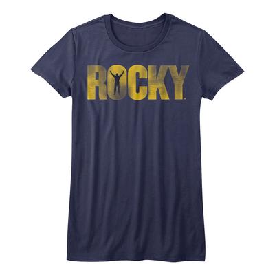 T-shirt da Donna Rocky Balboa Logo Vintage Film Campione Pesi Massimi Boxe Top