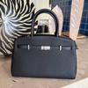 Large Genuine Leather Tote Bag Women Top Grain Cowhide Office Commuter With Adjustable Strap Spacious Interior Multiple