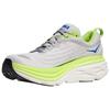 HOKA Bondi 8 2E Wide Stardust Lettuce Men Sneakers Grey 1127953-STTC