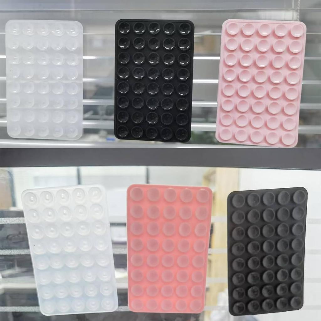 Mobile Phone Suction Cup Silicone Exquisite Double-Sided Type, 2 Sets, Hands-Free Mobile Phone Accessories, for Selfies and Videos, Strong Support