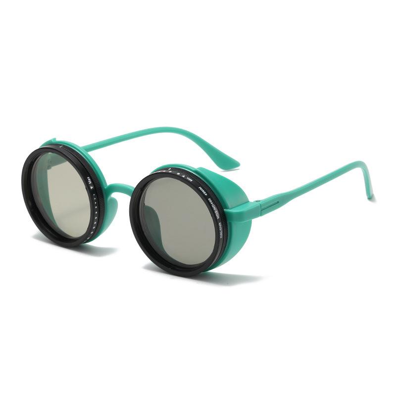 ND9 Rotating Adjustable Polarized Sunglasses UV400 Retro Steampunk Sport Goggles Men's and Women's New Manual Dimming Sunglasses
